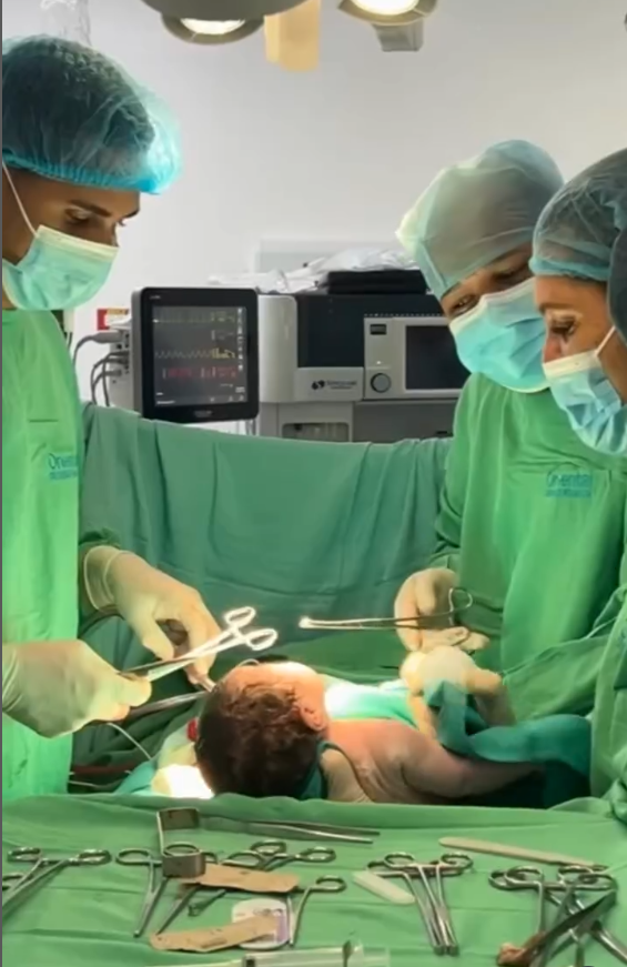 Momento especial de parto